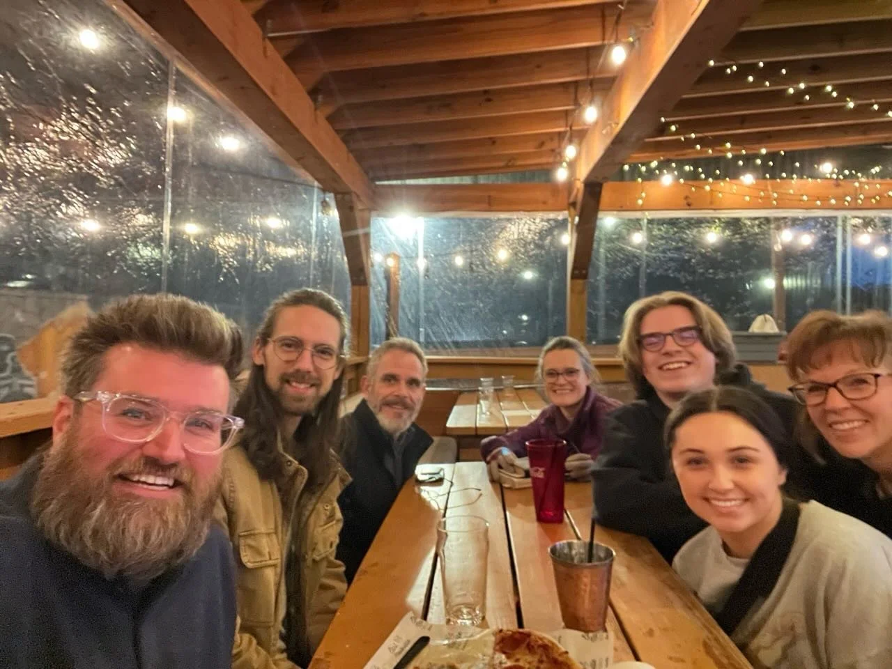 Pub theology! We talked about sin&hellip;but also redemption (hence the smiles).