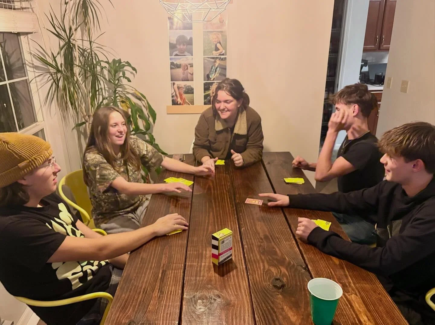 Sacrament teens and tweens had a pizza and game night tonight before the Snowpocalypse.