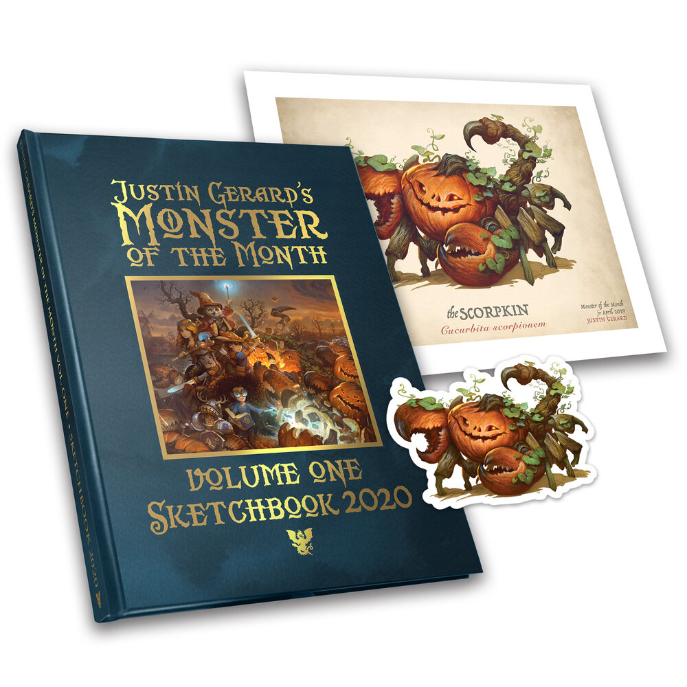 Monster of the Month-Volume One 2020 Sketchbook by Justin Gerard