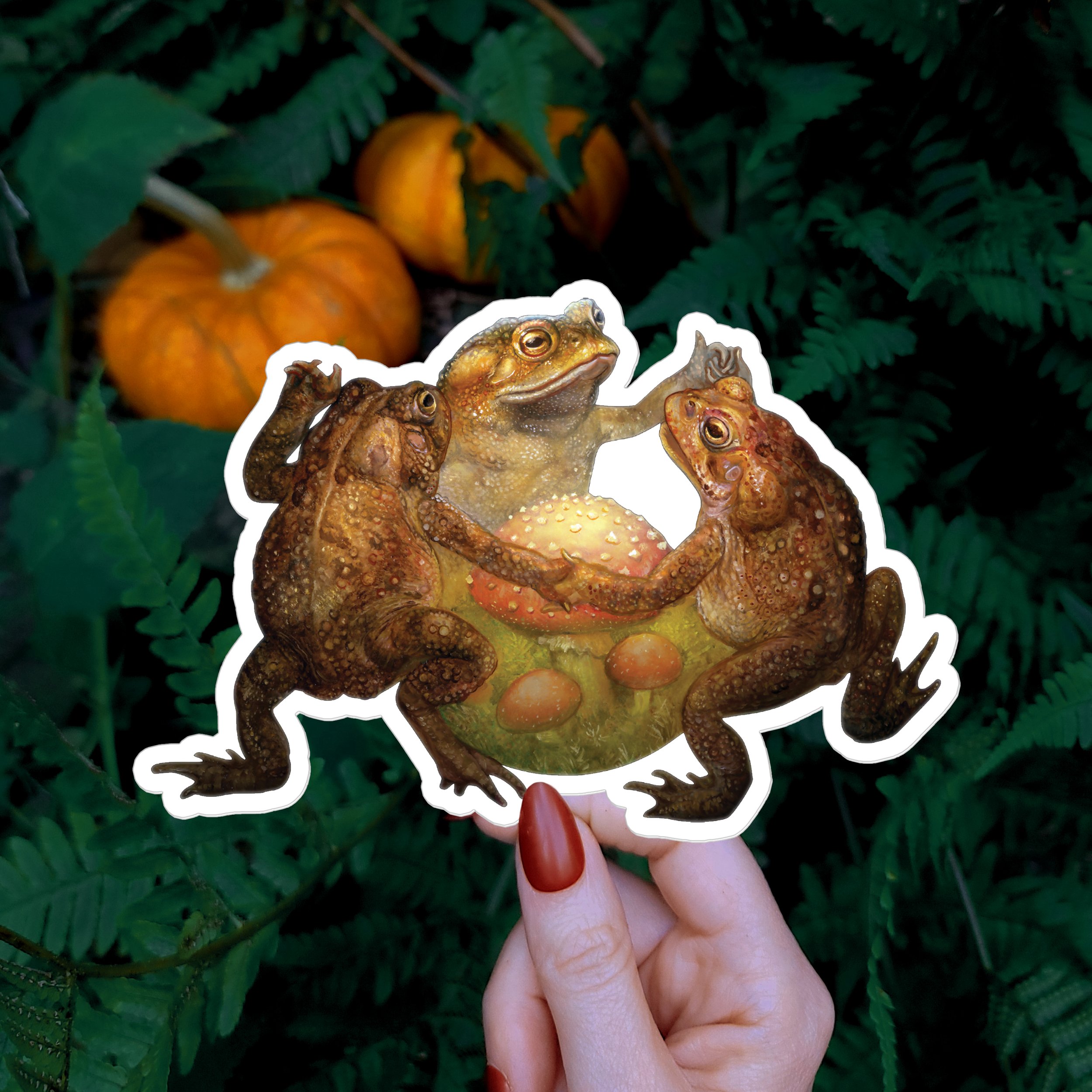 "The Toadstool Dance" Vinyl Sticker