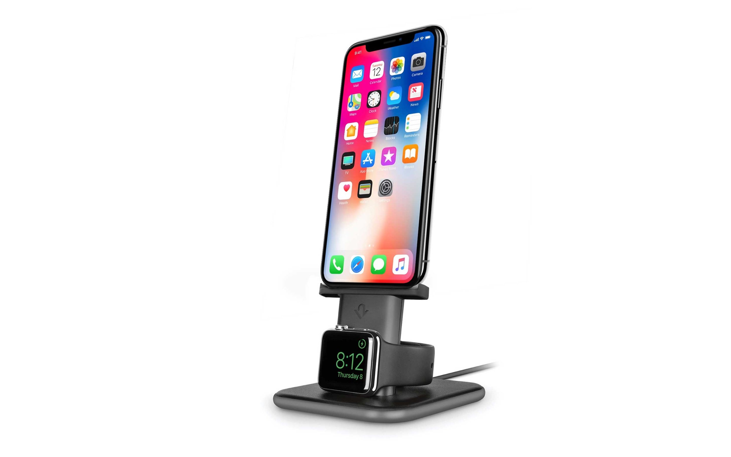 Twelve South HiRise Duet Charging Stand Silver - Twelve South Portable Batteries & Chargers