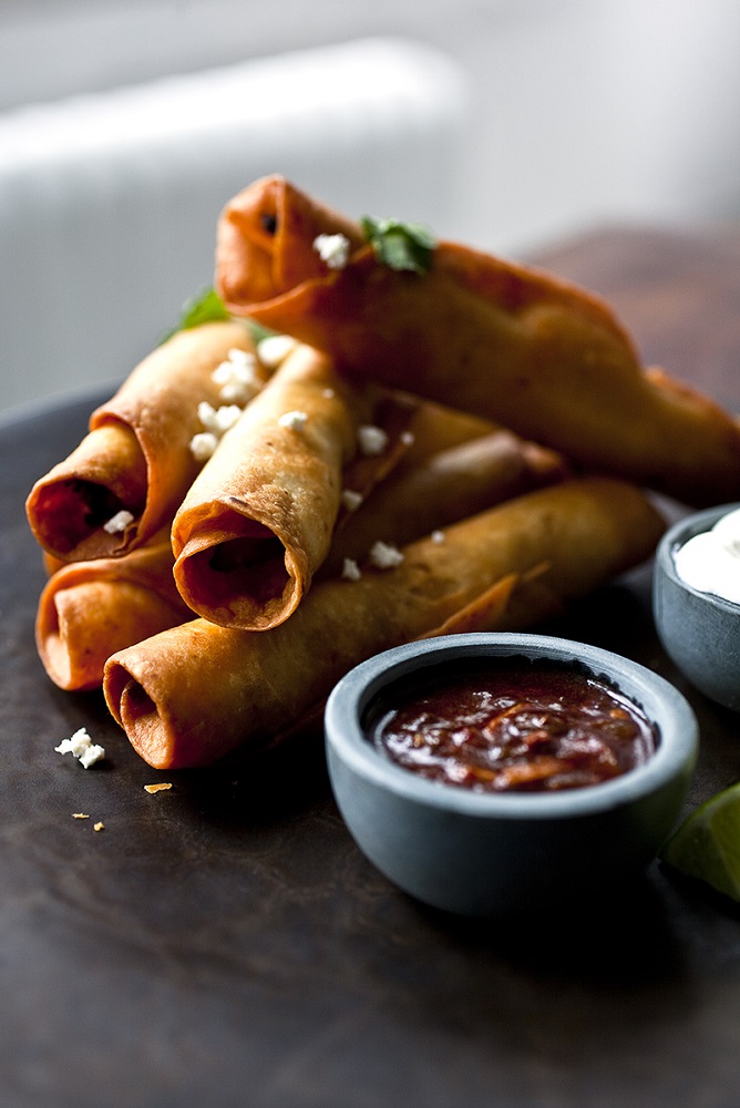 Chile Chicken Flautas