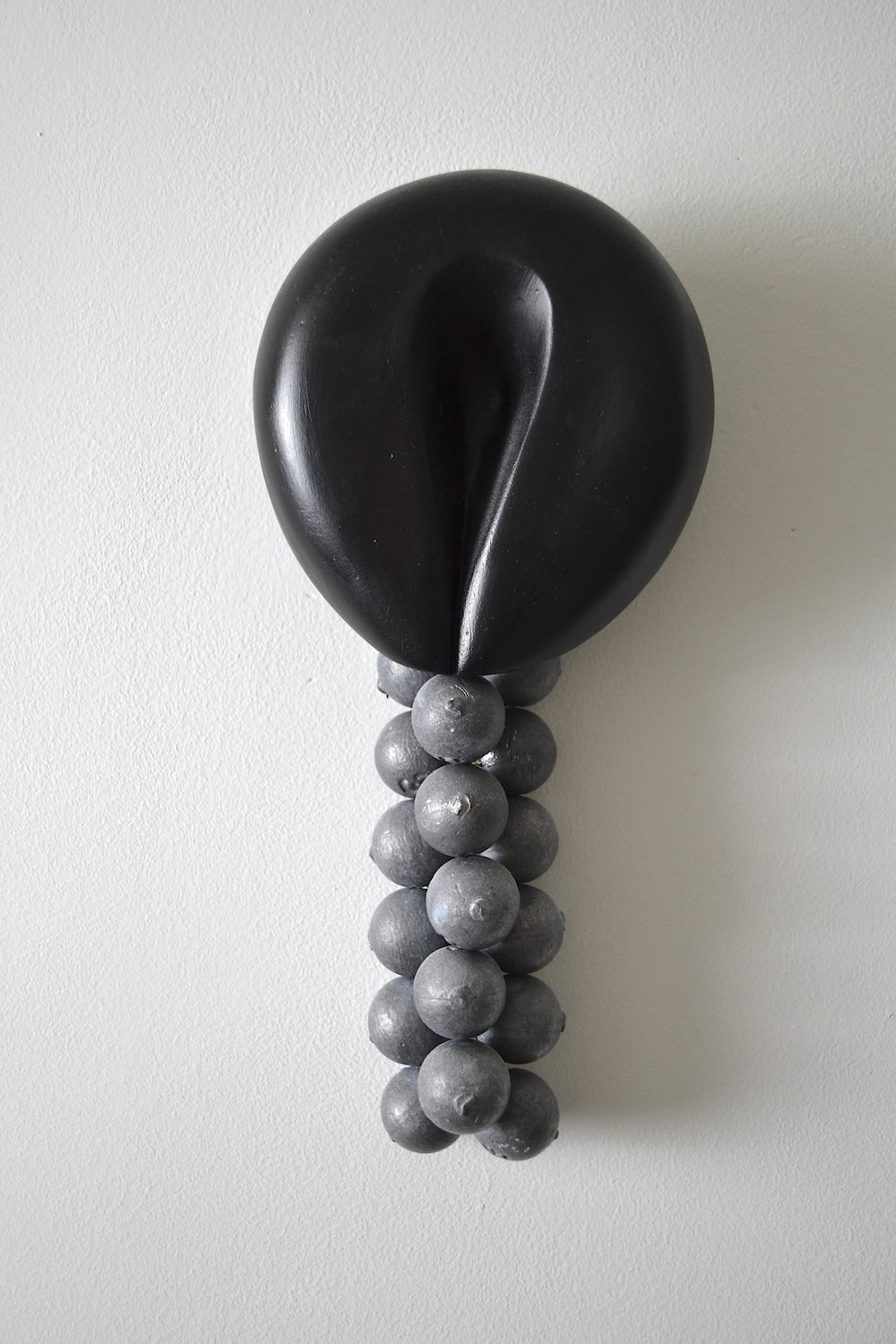  Charm 4 plaster, ink, lead fishing weights 10 1/4” x 4 5/8” x 2 1/4” 