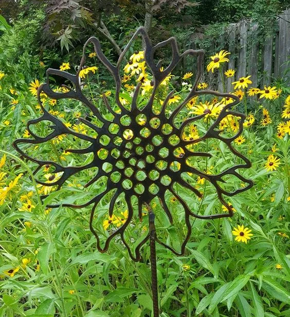 Sunflower Garden Stake