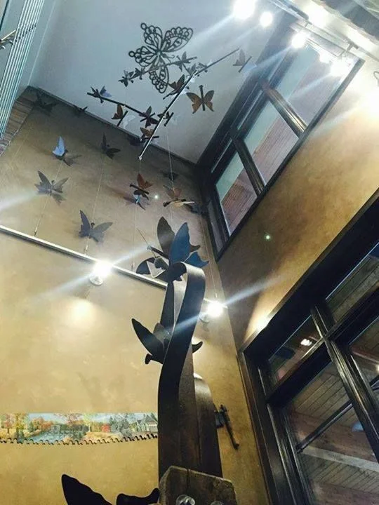 Butterfly Sculpture - Rails Steakhouse Towaco NJ