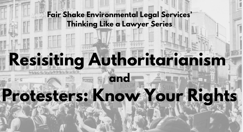 Slides from Thinking Like a Lawyer: Resisting Authoritarianism and Protesters Know Your Rights
