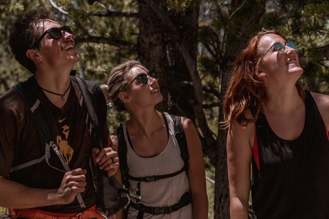 Attendees clearly in awe of the seemingly unending amount of glimmering dolomite. photo: Carlos Flores