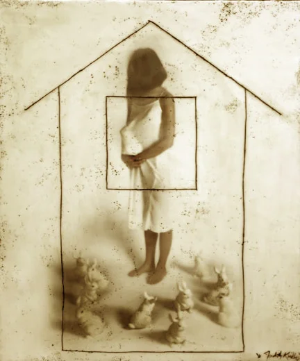 Bun in the Oven, 2010, 36"x30", Mixed Media/Encaustics (Simone)