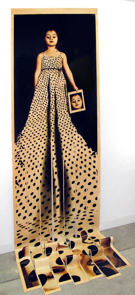 Unraveling the Mind, 2011, 130"x35", Mixed Media/Canvas (Samantha) (sold)