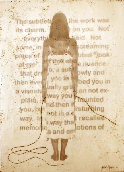 Subtleties, 2010, 48"x36", Mixed Media/Encaustics (Simone) (sold)