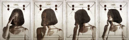 Time I, II, III, IV, 2010, 40"x30", Mixed Media/Encaustics (Simone) (sold)