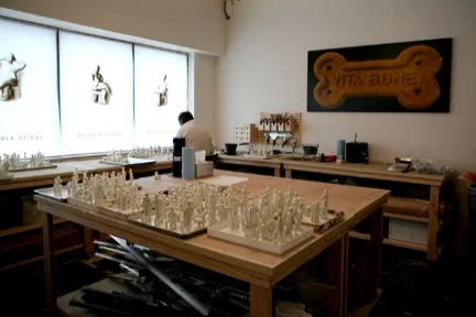 Encaustic and painting studio