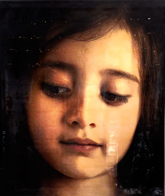 Obscured Story II , 2011, Mixed Media/Poly Rubber 70" X 60 (sold)