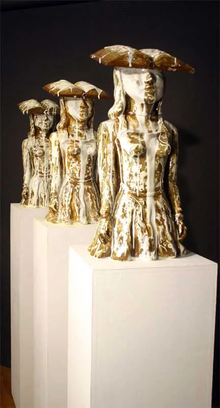 She's an Open Book II, III, IV, 2005, Mixed Media (sold)