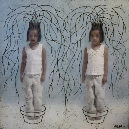 Rooted, 2008, Mixed Media, 48" X 48"