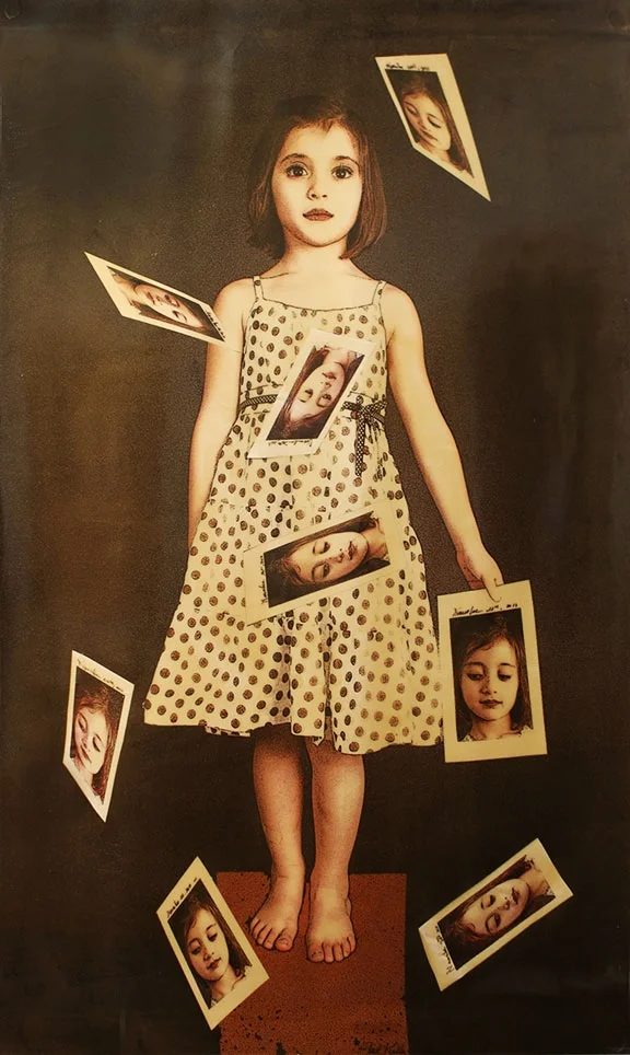 Projection, 2011, Mixed Media on Canvas 79" X 50"