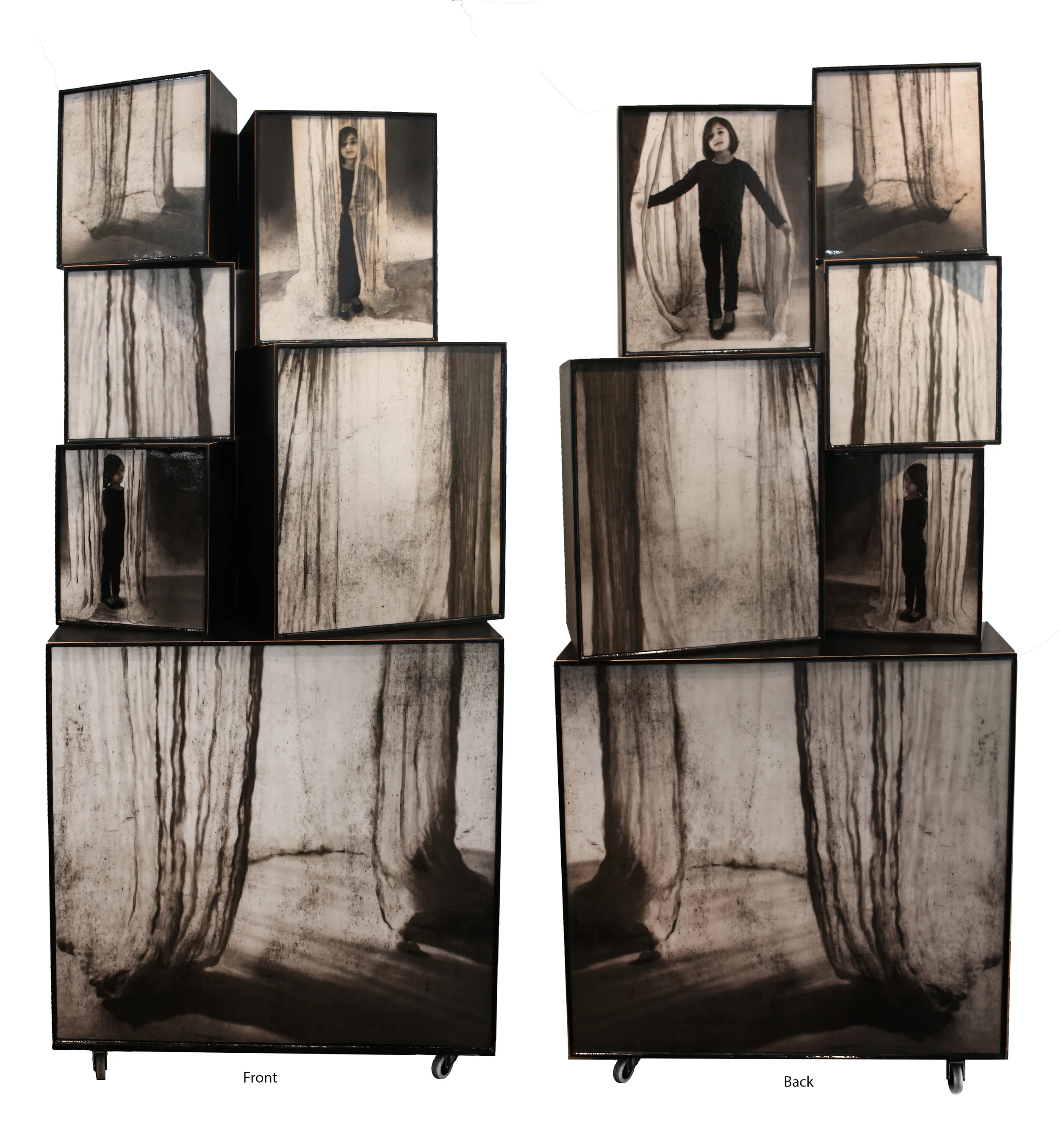 Shroud, 2015, Mixed Media Construction, 75.75" x 34" x 17.5" (Samantha)