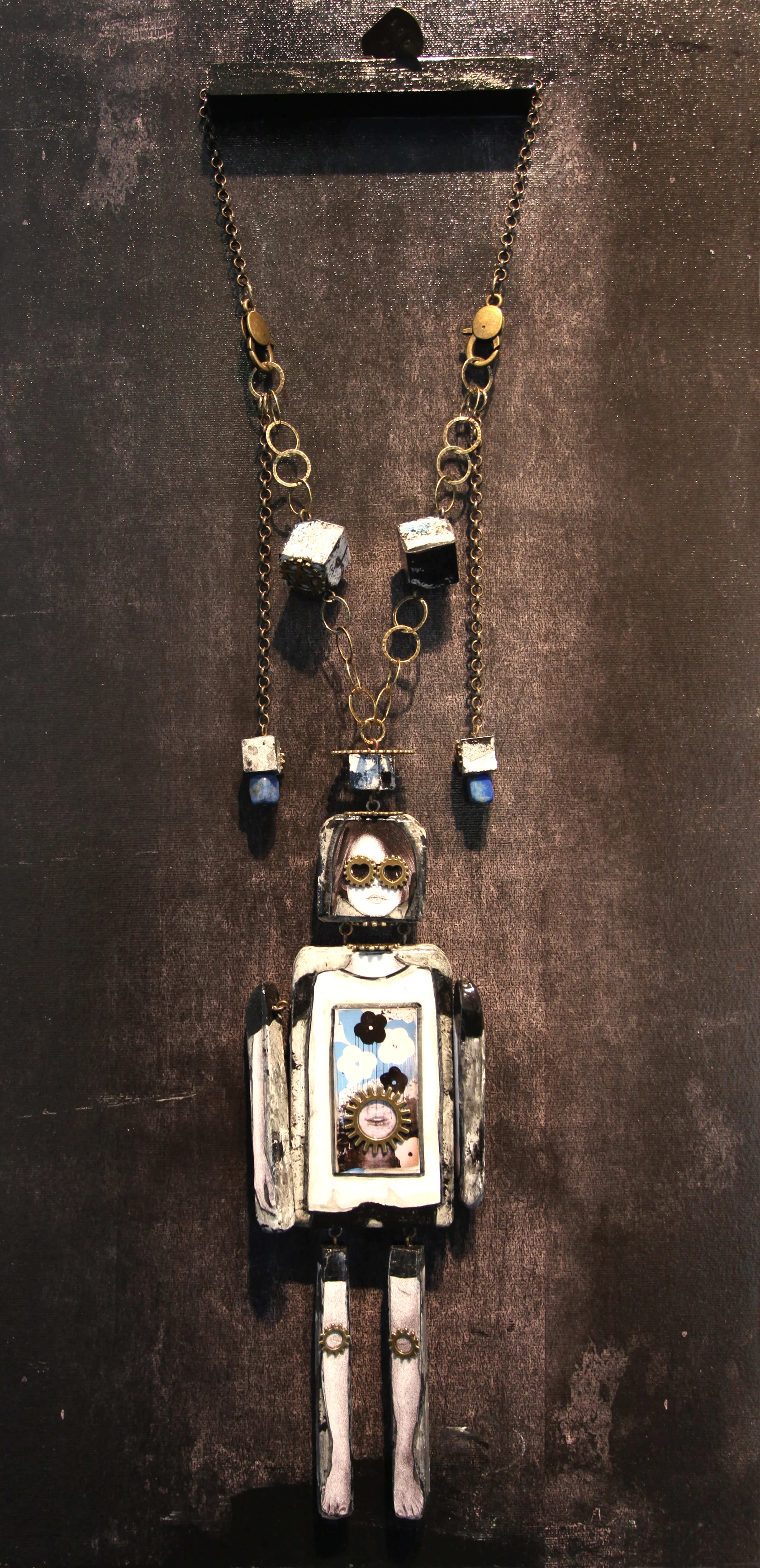 JK 001 Necklace with panel, 2016 Mixed Media