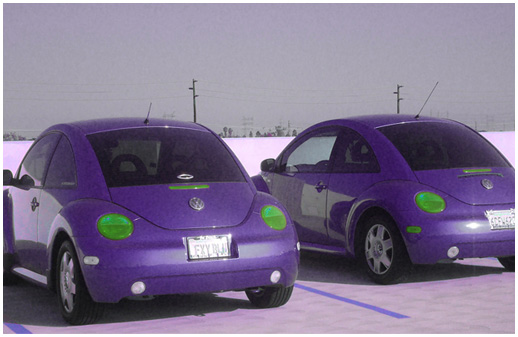  this is a purple car. don't drive too fast i get scared. 