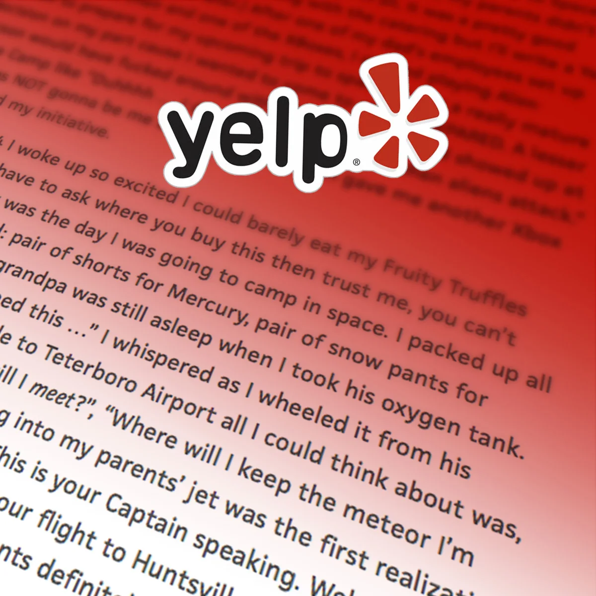 Disappointed Yelp Review for Space Camp