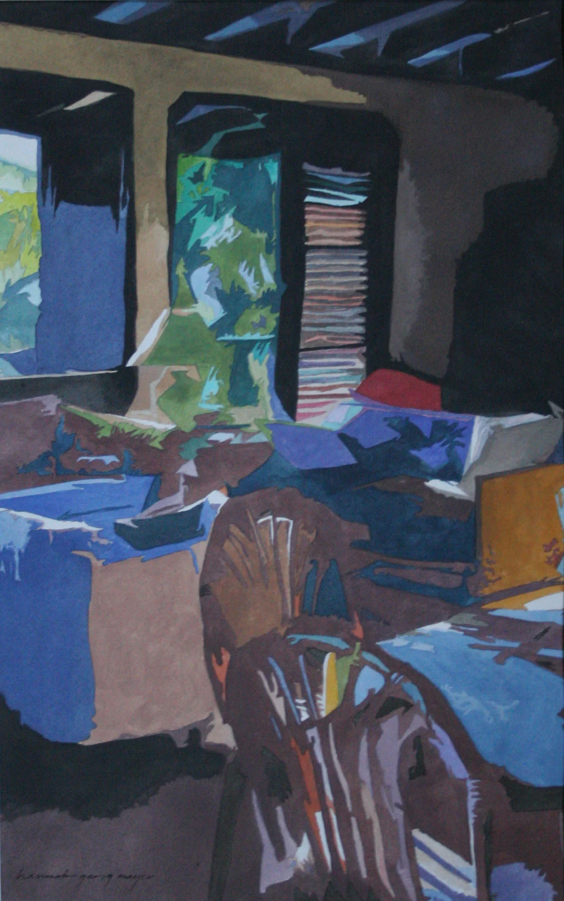 PR LIVING ROOM medium: gouache size: 17" x 24" date: 2009