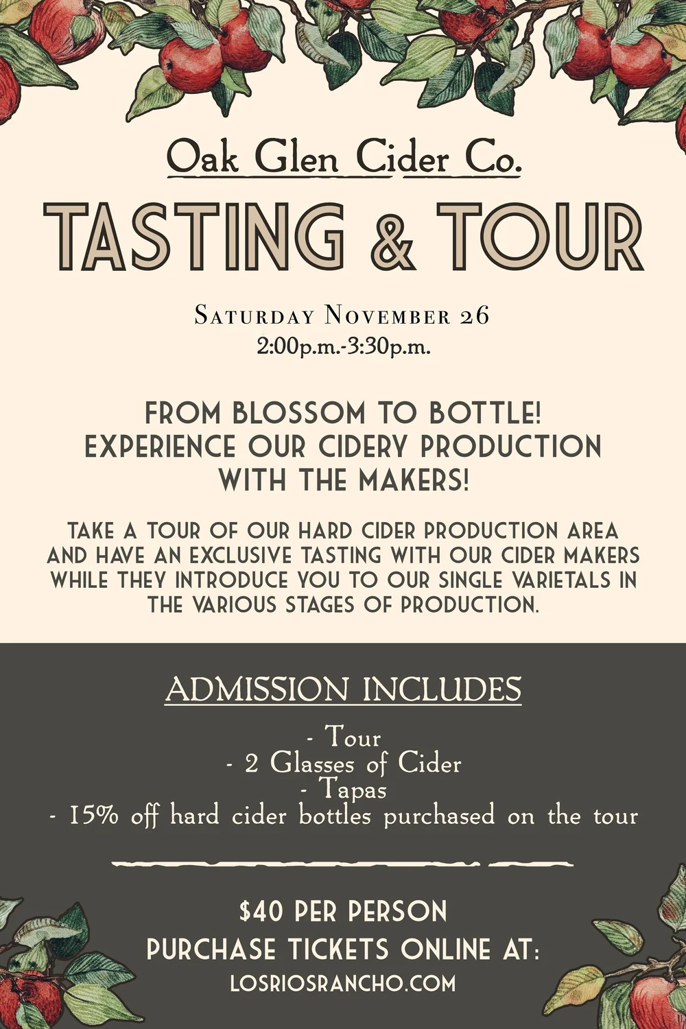 Hard Cider Production Tour — Los Rios Rancho