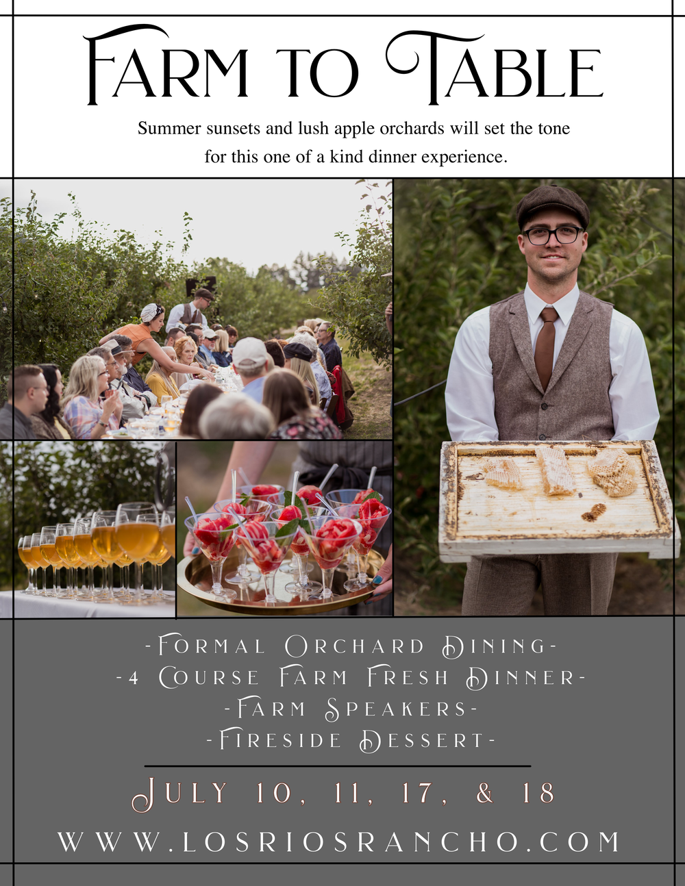 Farm To Table Dinner Los Rios Rancho Farm To Table Dinner Los Rios Rancho