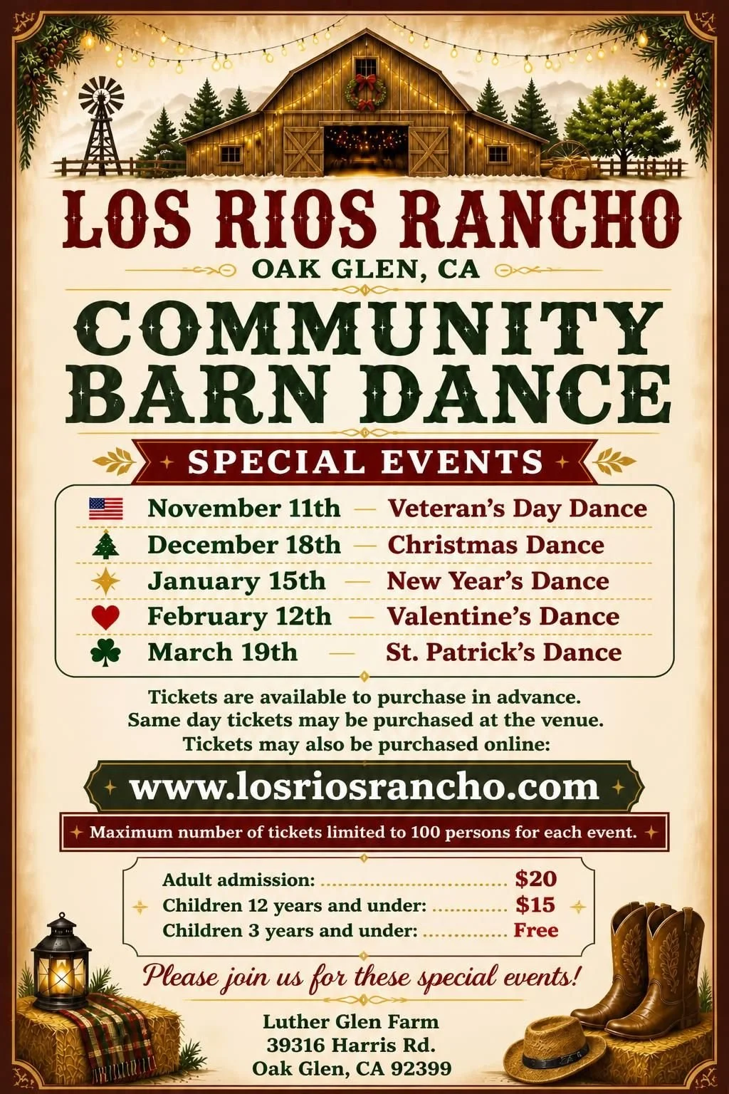 Veteran's Day Barn Dance