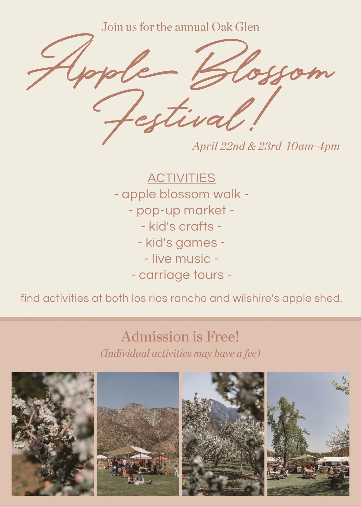 Event Calendar — Los Rios Rancho Event Calendar — Los Rios Rancho