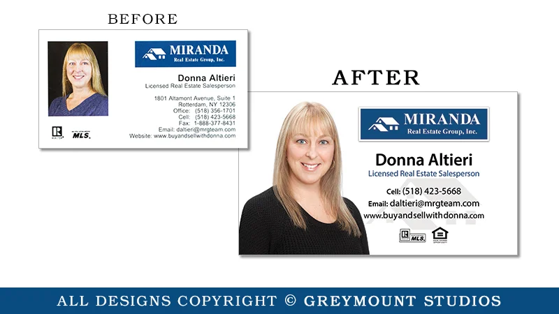 Business card design in Clifton Park, NY
