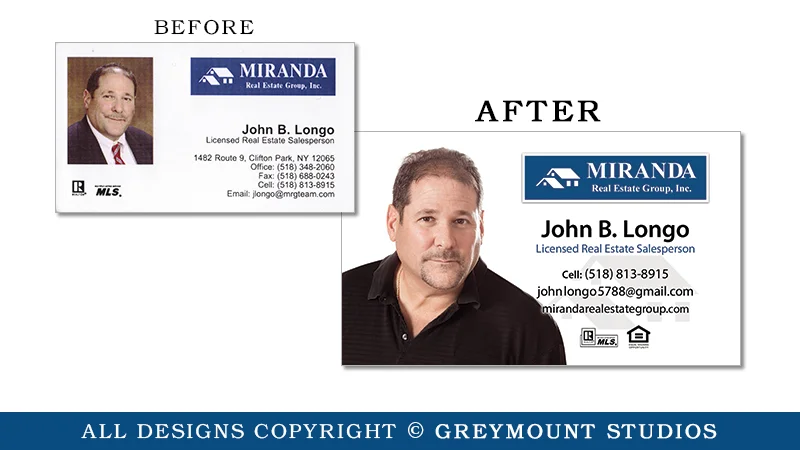 Business card design in Schenectady, NY
