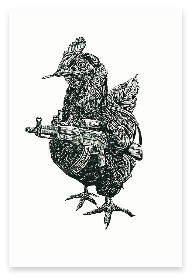 Chicken Mini-Print