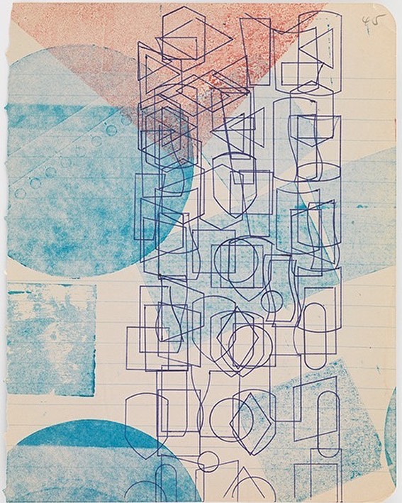 "Print with Shapes", a monoprint by Austin Thomas @austinthomasartist . #CP18 
Check it out October 24th Editions/Artists' Books Fair
#magazine  @eabfair #printmaking #contemporaryart #portfolio #monoprint #illustration #fineart #graphicdesign #pcp #papercrownpress #publishing