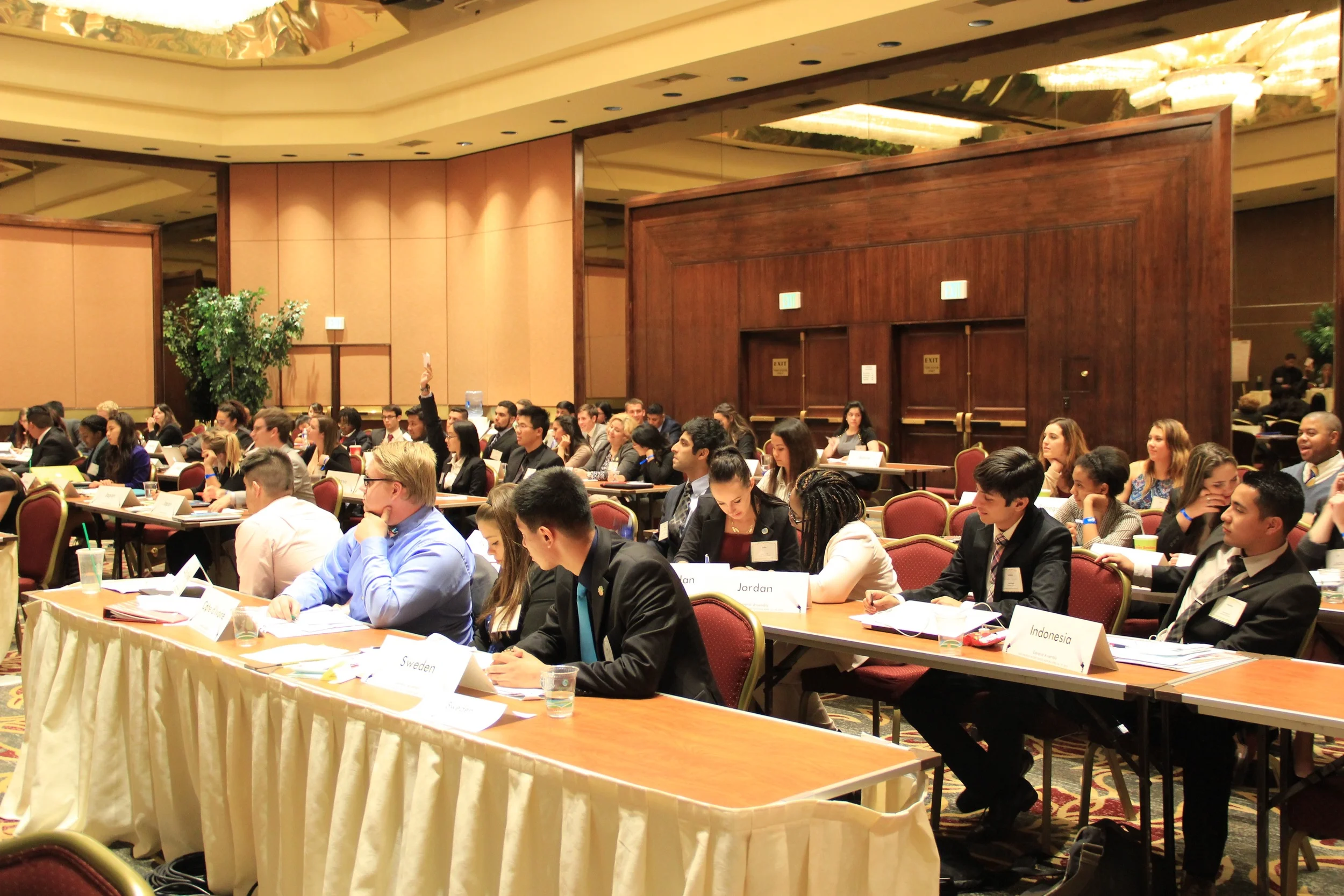 Interacting with delegates that sit close to you can be an effective way to gain allies