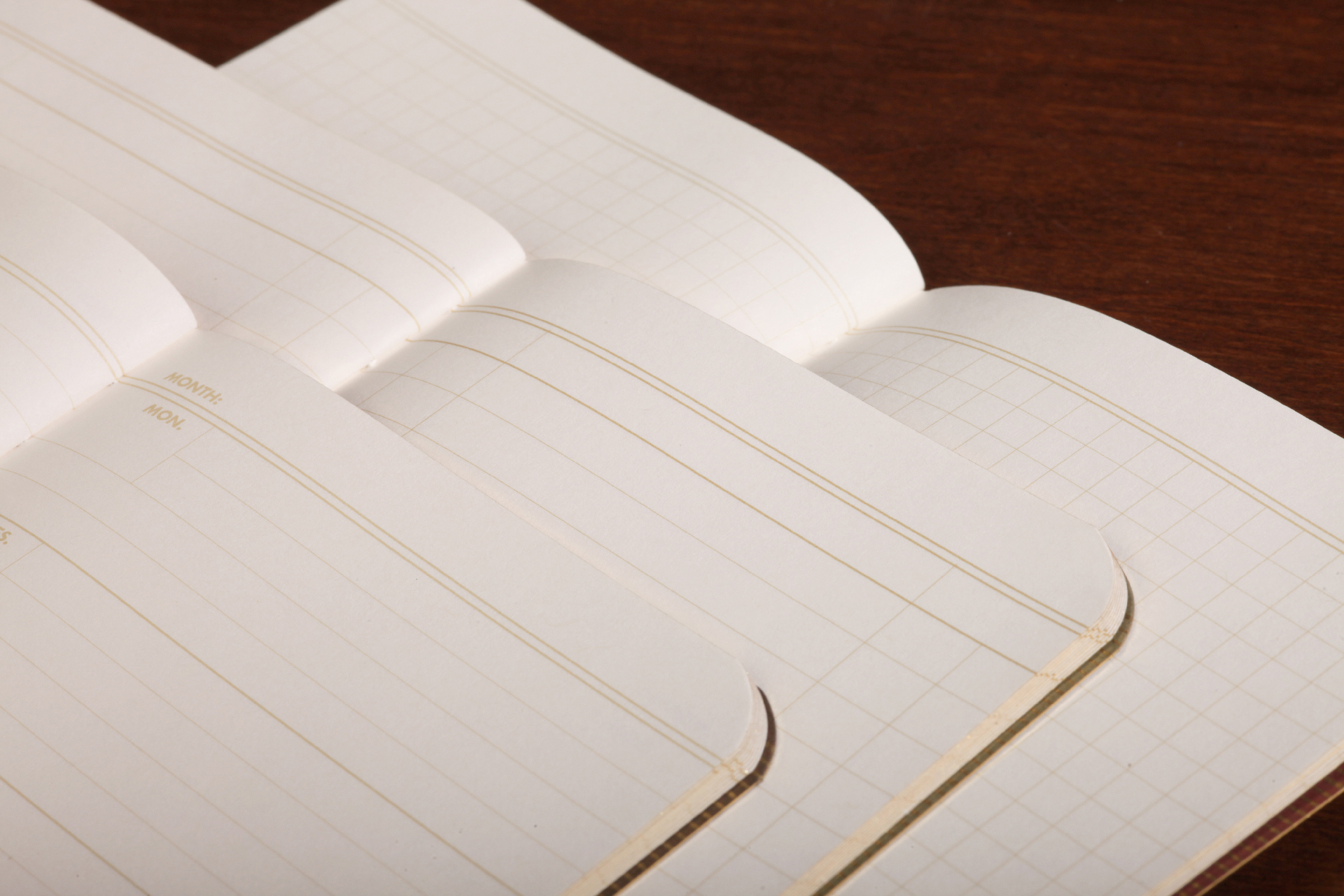 Ambition schedule book, ledger, and graph.