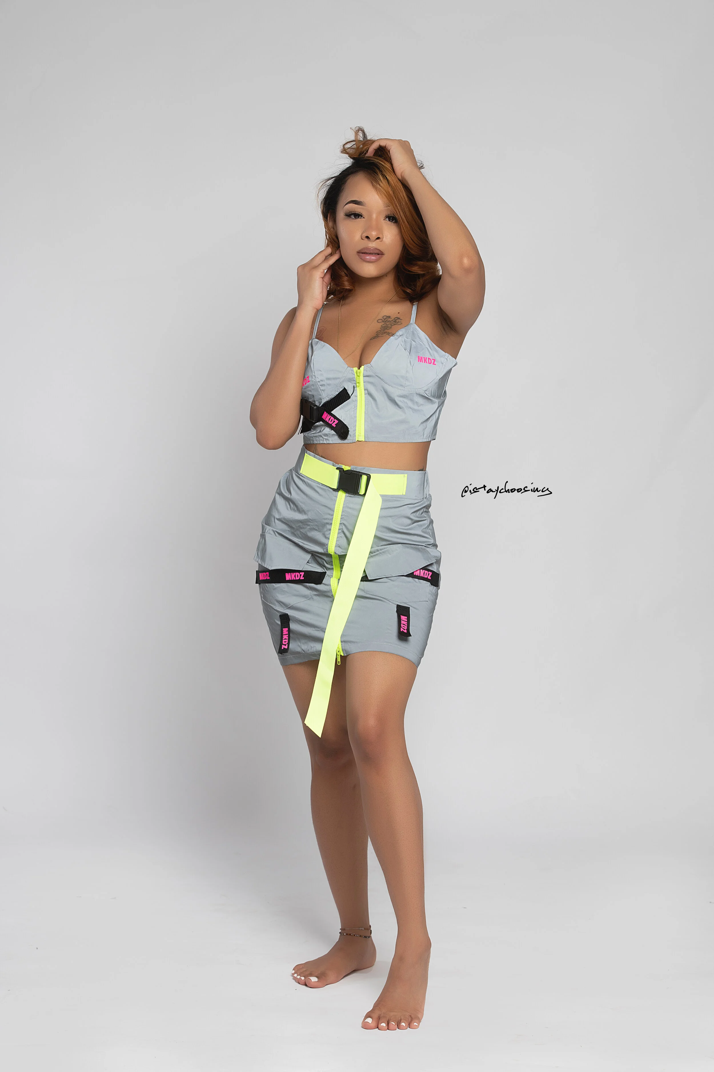 reflective skirt set