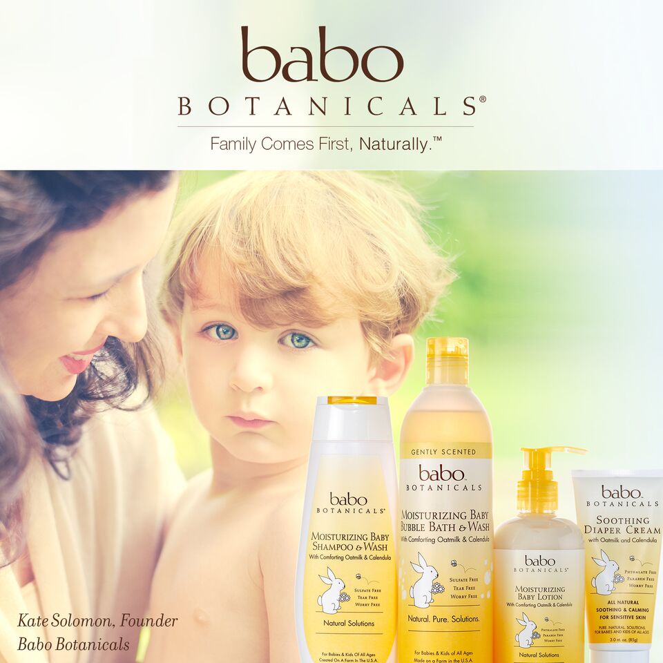 You can win Babo Botanicals' Moisturizing Oatmilk Calendula Collection (sorry -- scrumptious baby not included)! See below for details.