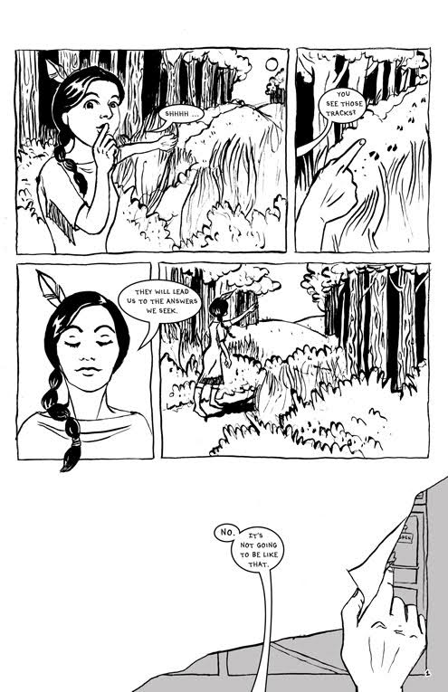 Art from Emily's mini-comic, "An American Indian Guide to The Day of Atonement"