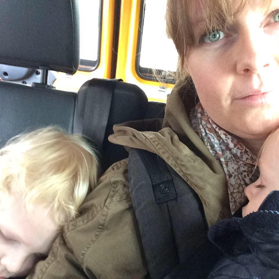 Colleen, co-founder of #GivingTuesday, with her kids.