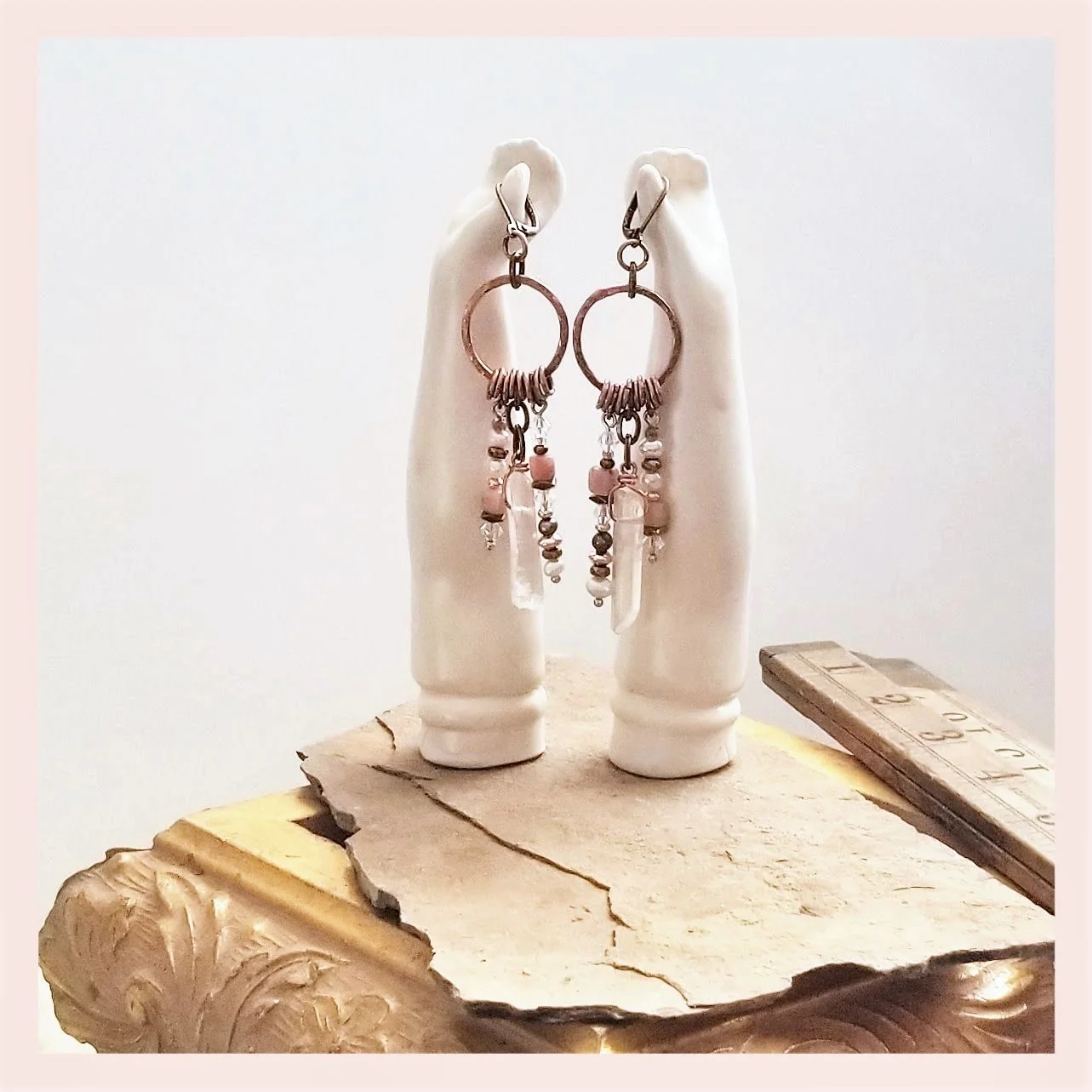 Yup I made these, I likem dangly and I have no allergies so I can wear base metals. If you are sensitive find out what works and make sure you buy that. Usually stainless steel or sterling silver is ok, but everyone is different.