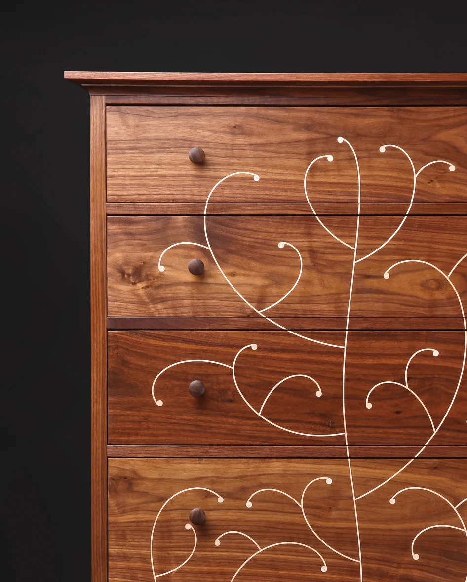 Inlay Dresser Walnut Jeremy Zietz