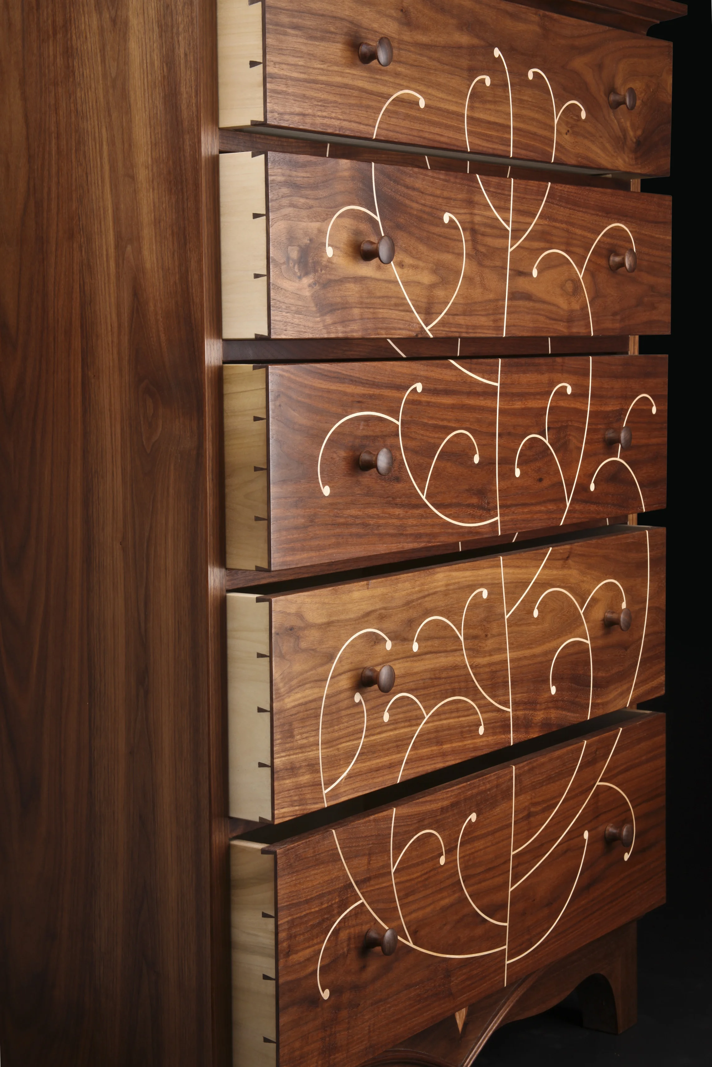 Inlay Dresser Walnut Jeremy Zietz