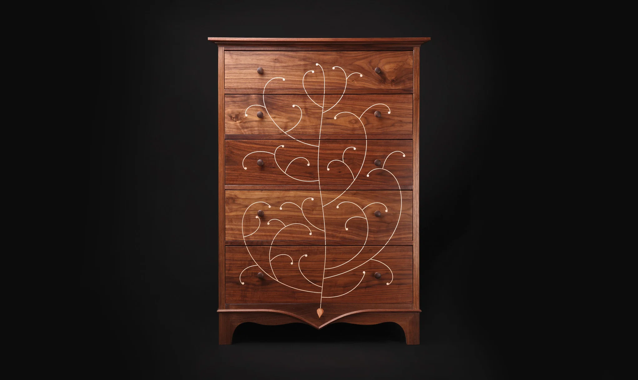 Inlay Dresser Walnut Jeremy Zietz