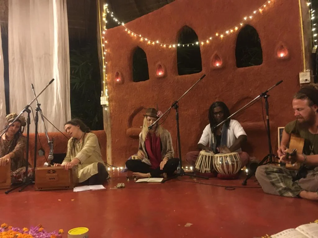 (Singing Bhajans - photo by Rae)