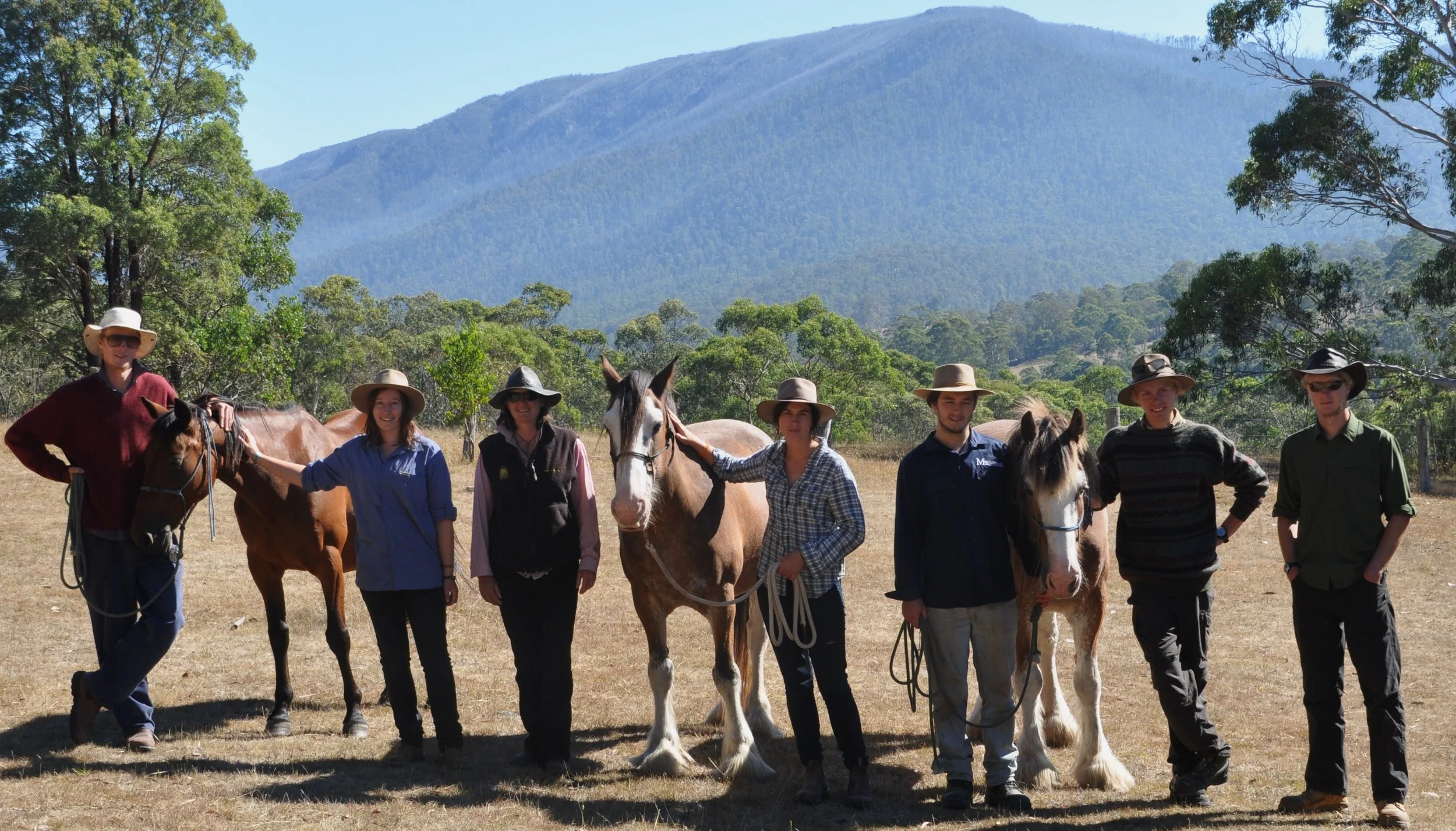 From L to R: Jesse, Ally, Liz, Claire, Toby, Sandon and Michael