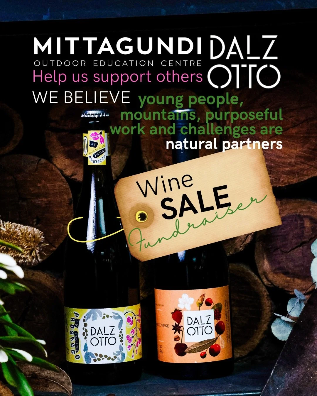 🙌🍷🍾🥂 It's back on!! Our biggest fundraiser for the year!!

Don&rsquo;t miss our fantastic wine sale&mdash;it&rsquo;s a wonderful opportunity to enjoy exquisite @dalzotto.wines King Valley wines while supporting Mittagundi. Plus, it&rsquo;s the id