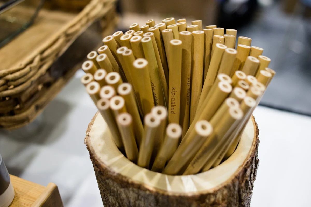 Bamboo straws by Sip Naked. Photo credit: Maxine Bulloch
