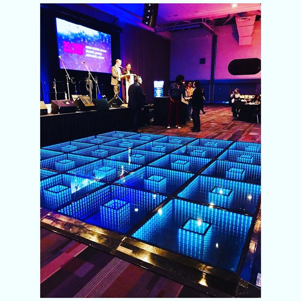 The Infinity LED dancefloor (image credit: Onyx LED Instagram feed)