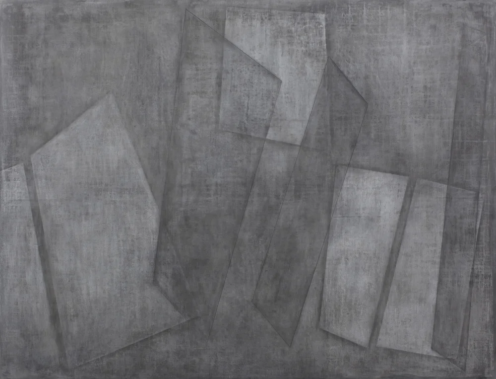 Ghosts, 2009 – 2012, acrylic and graphite on canvas, 110 x 144 cm