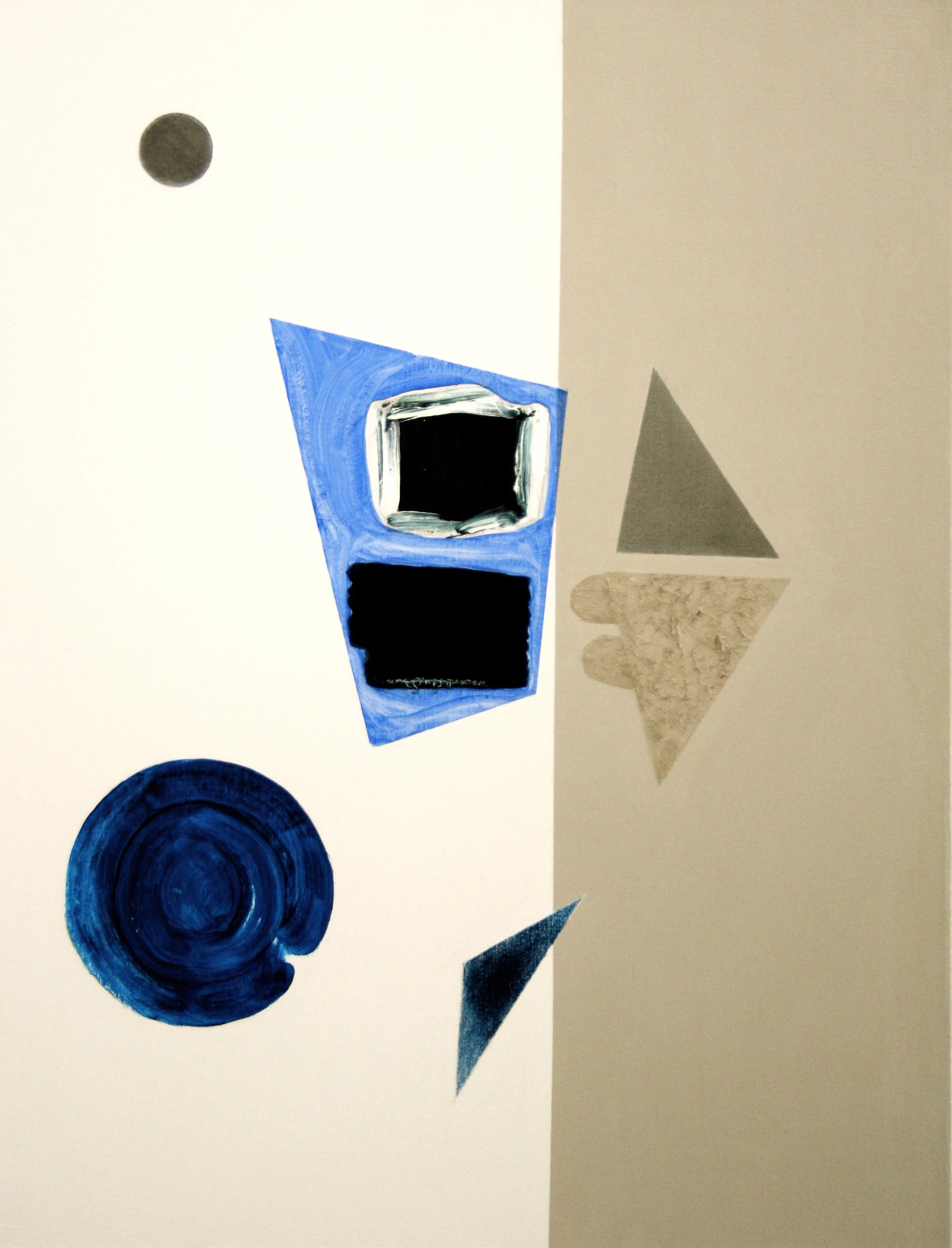 Degrees of Separation 4, 2010, oil, acrylic and graphite on canvas, 56 x 43 cm